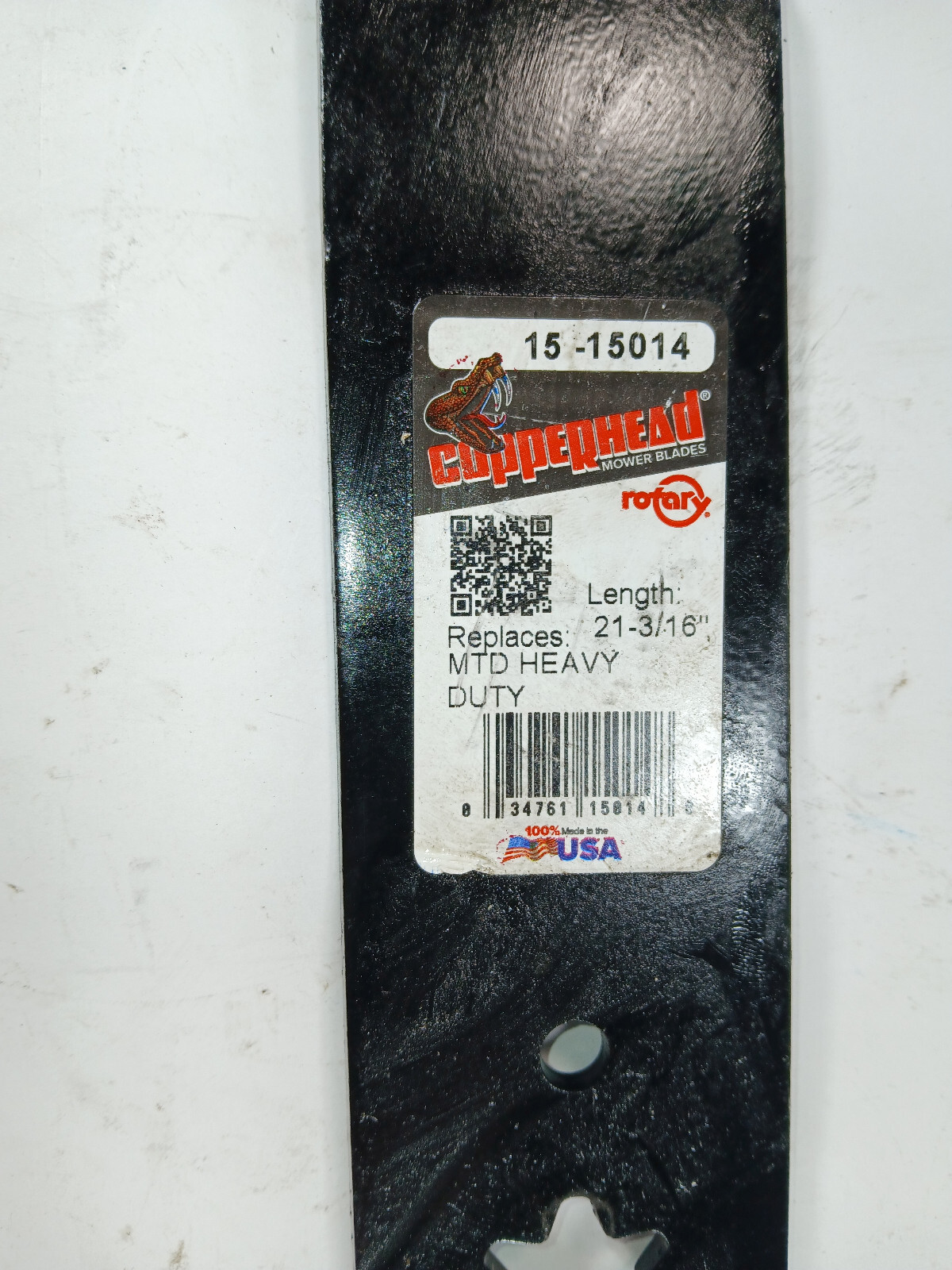 1 NEW COPPERHEAD 15-15014 21-3/16″ MOWER BLADE MTD HEAVY DUTY NNB **MAKE OFFER**