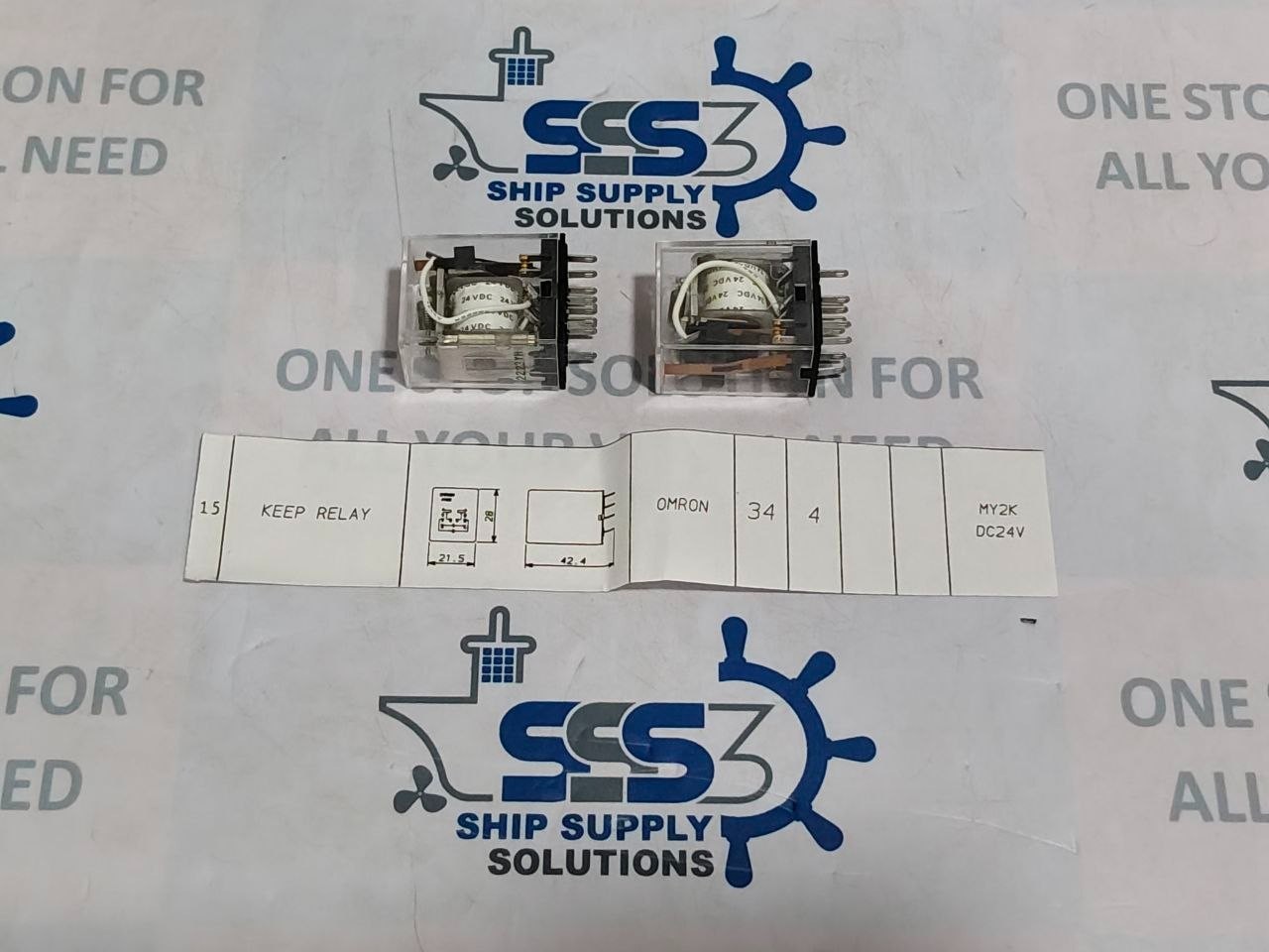 Omron MY2K DC24V Keep Relay D-42821-1 Relay Size 21.5 x 42.4 x 28