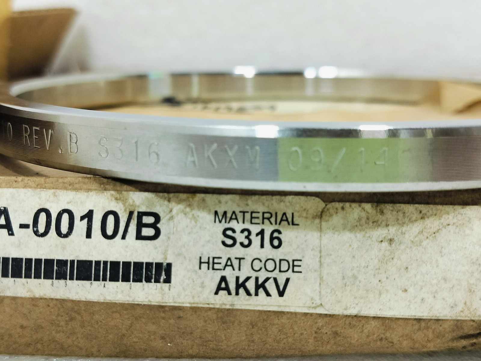 NOV/ENERGY EQUIPMENT PA-0010 REV B S316 Gasket Bonnet 3-1/16″ 10K PSI PA-0010/B
