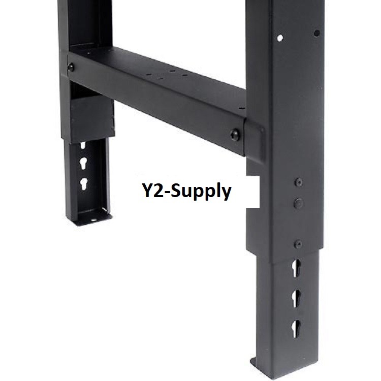 NEW 60″W X 30″D Maple Butcher Block Safety Edge Workbench-Adj Hgt–Black!!