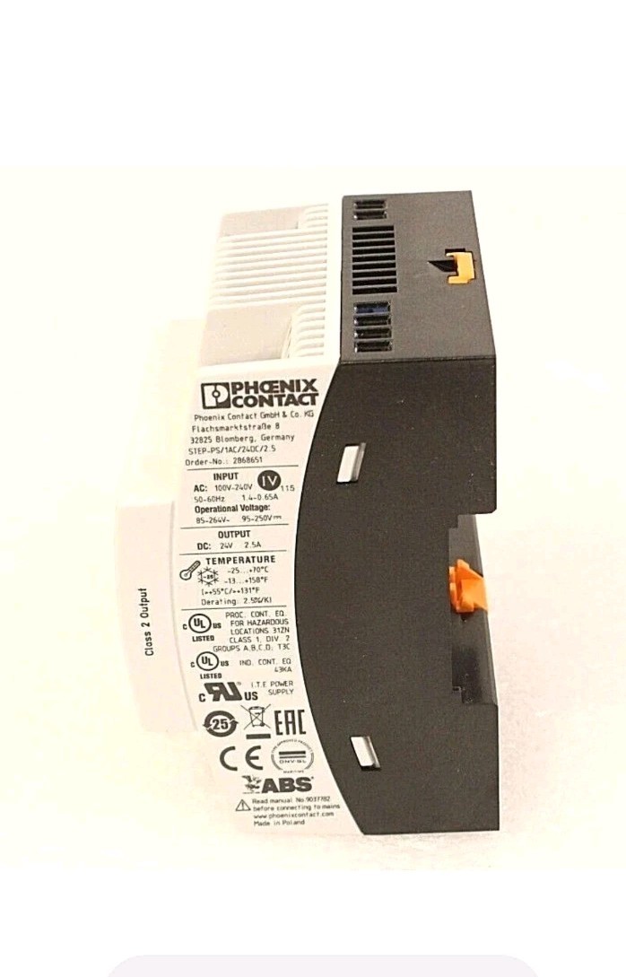 STEP-PS/1AC/24DC/2.5 2868651 Phoenix Contact POWER SUPPLY MODULE 24V, 2.5A NEW