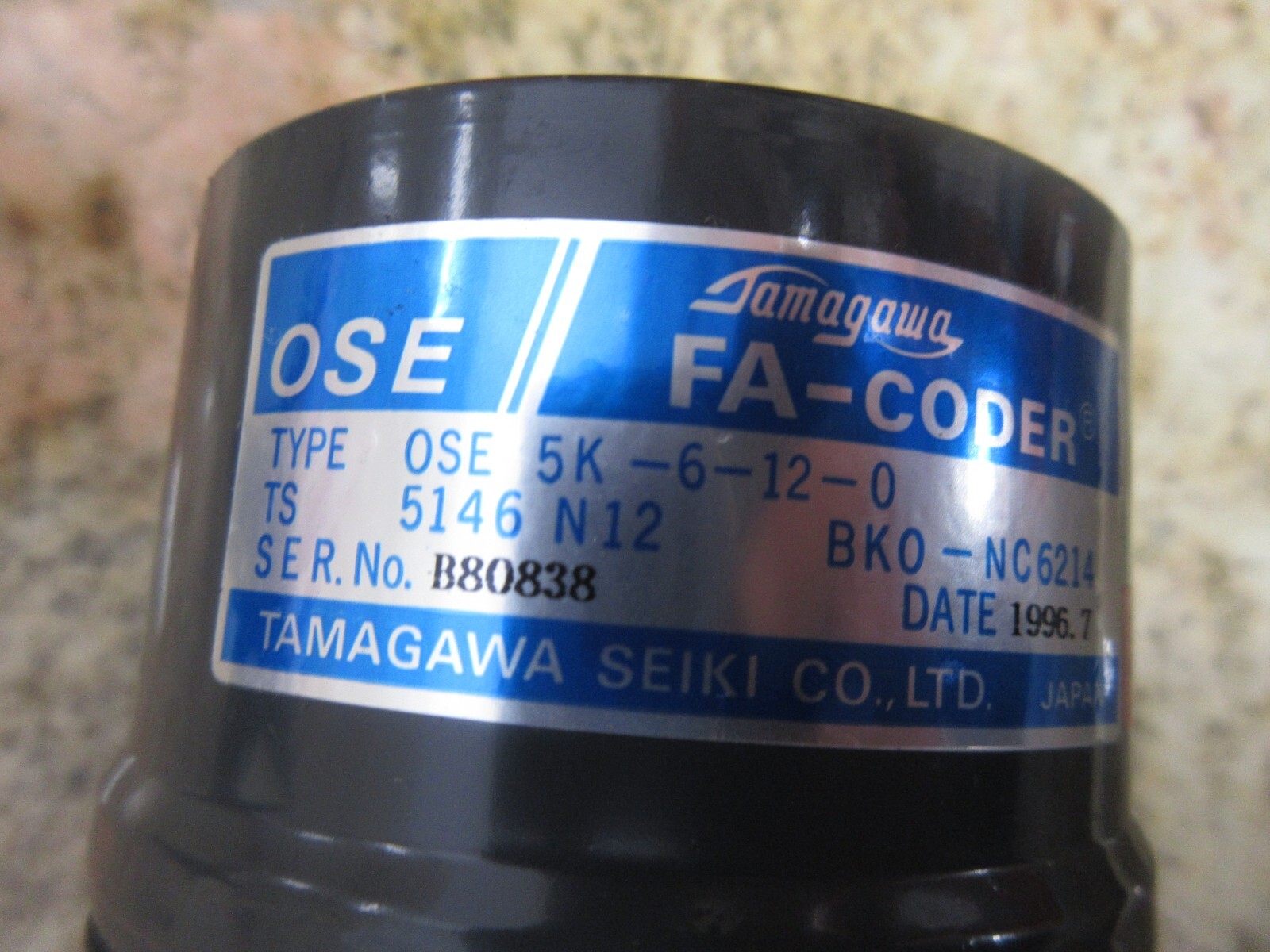MITSUBISHI AC SERVO MOTOR HA-23C-S FA CODER OSE 5K-6-12-0 TS 5146 N12 BKO-NC6214