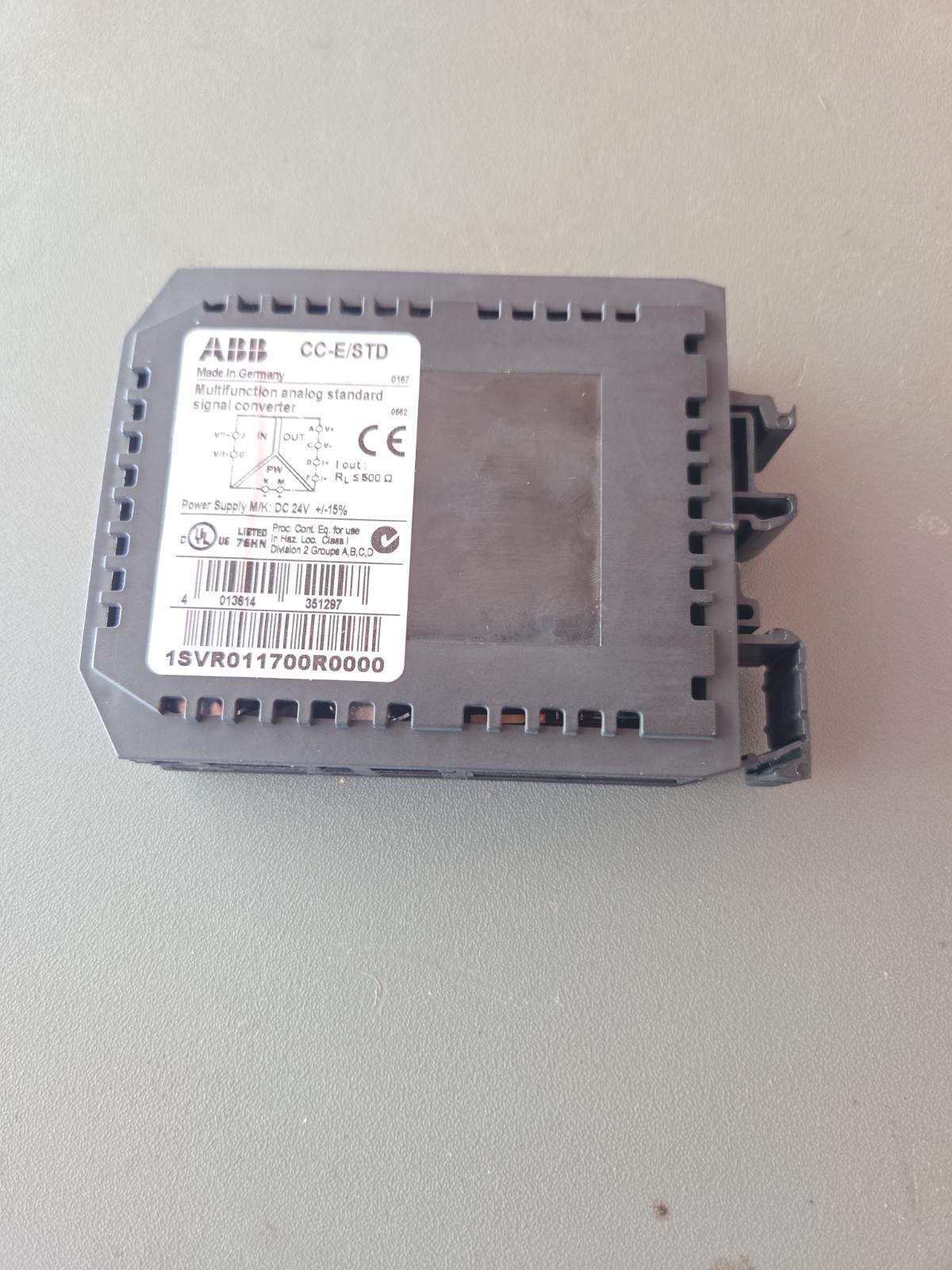 ABB CC-E/STD Signal Converter CCESTD 1SVR011700R0000 24V Power Supply