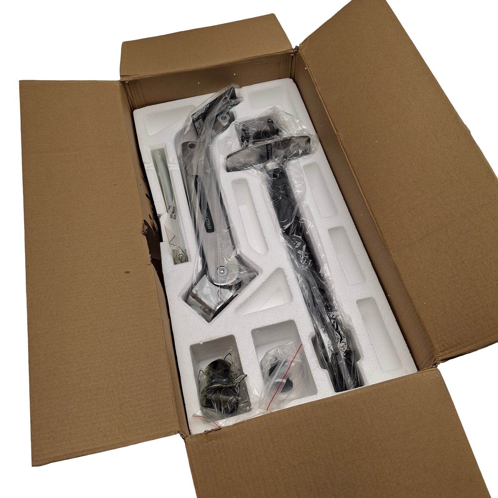 Ergotron 45-360-026 LX Sit-Stand Desk Mount Monitor Arm, 7-25lbs, VESA 75/100
