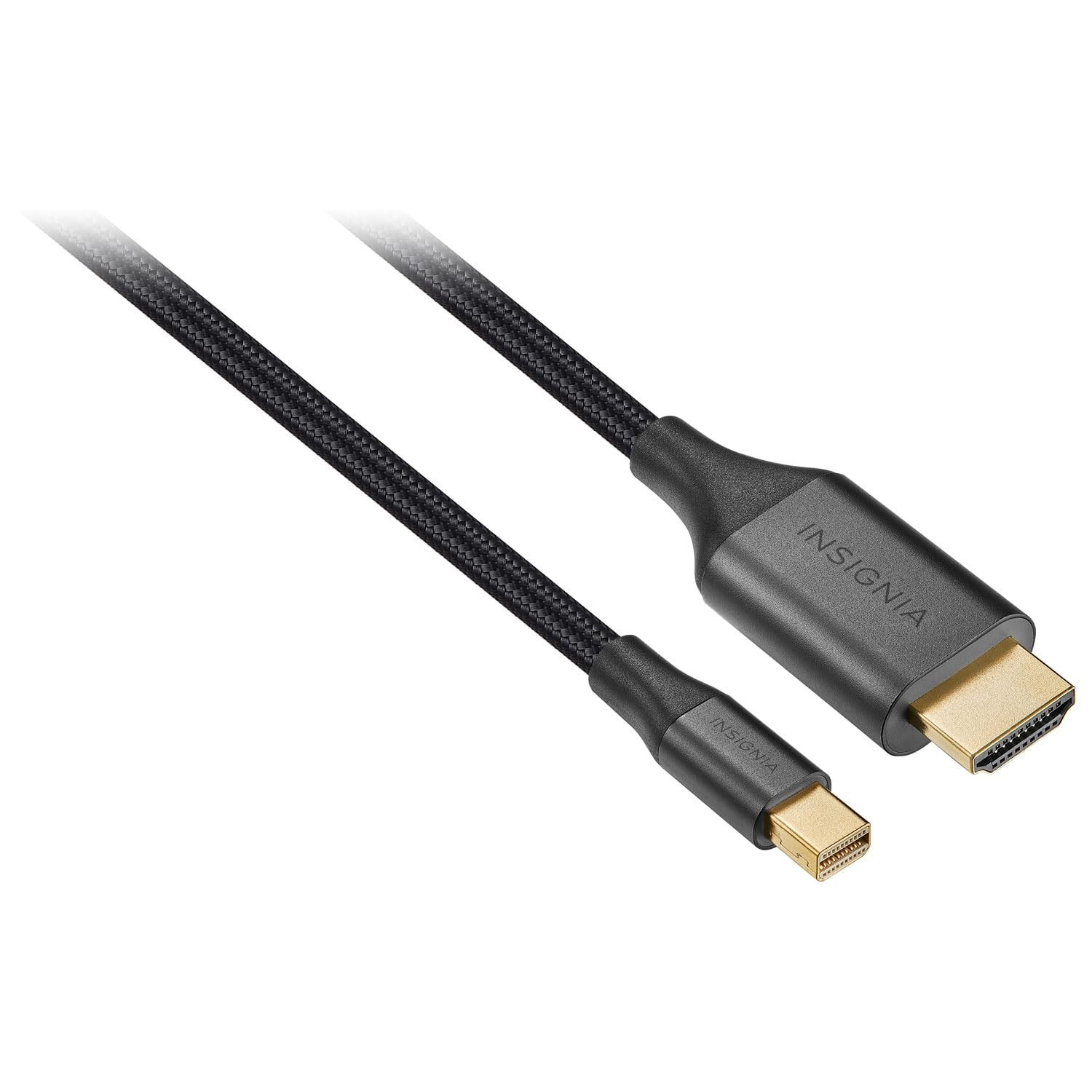 Insignia – 6′ Mini DisplayPort-to-HDMI Cable – Black 6 ft