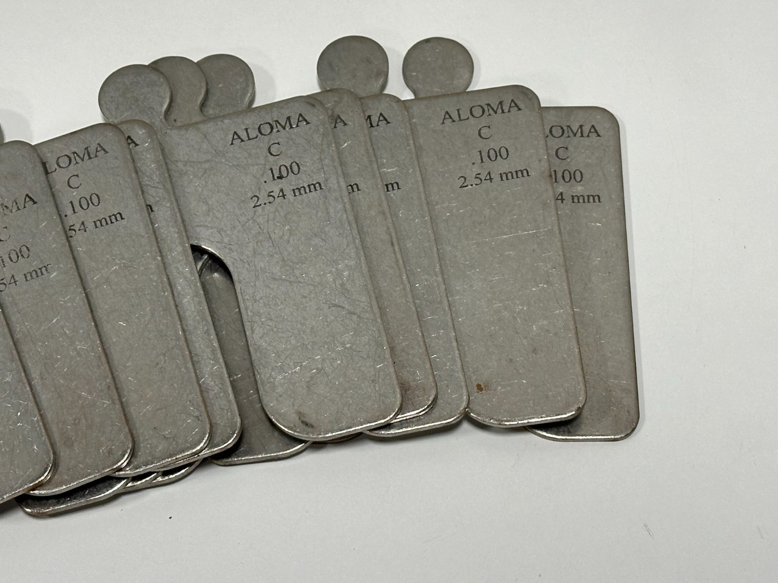 Aloma Quality Shims Size C .100 2.54 mm industrial 4″ x 4″ lot of 10