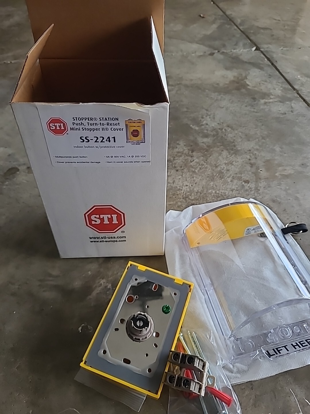 Safety Technology International SS-2241 Emergency Power Off Push