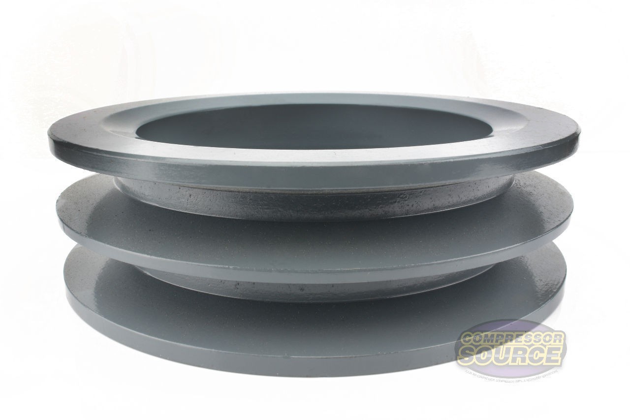 Cast Iron 6″ Dual Groove Belt B Section 5L Pulley with 1-3/8″ Sheave Bushing