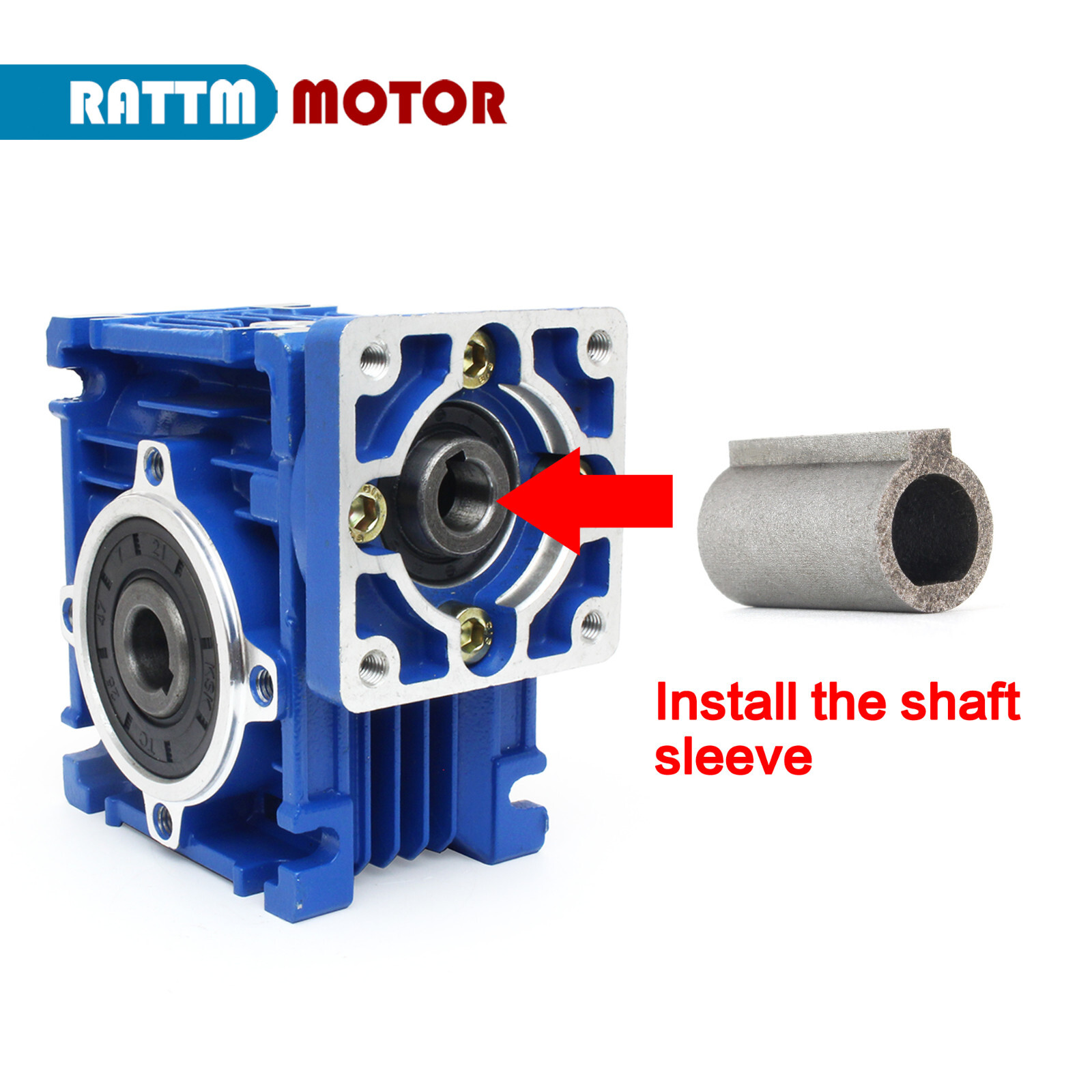 【US】8x11mm Motor Shaft Sleeve 8mm to 11mm Adapter for NMRV030 Worm Gear Reducer