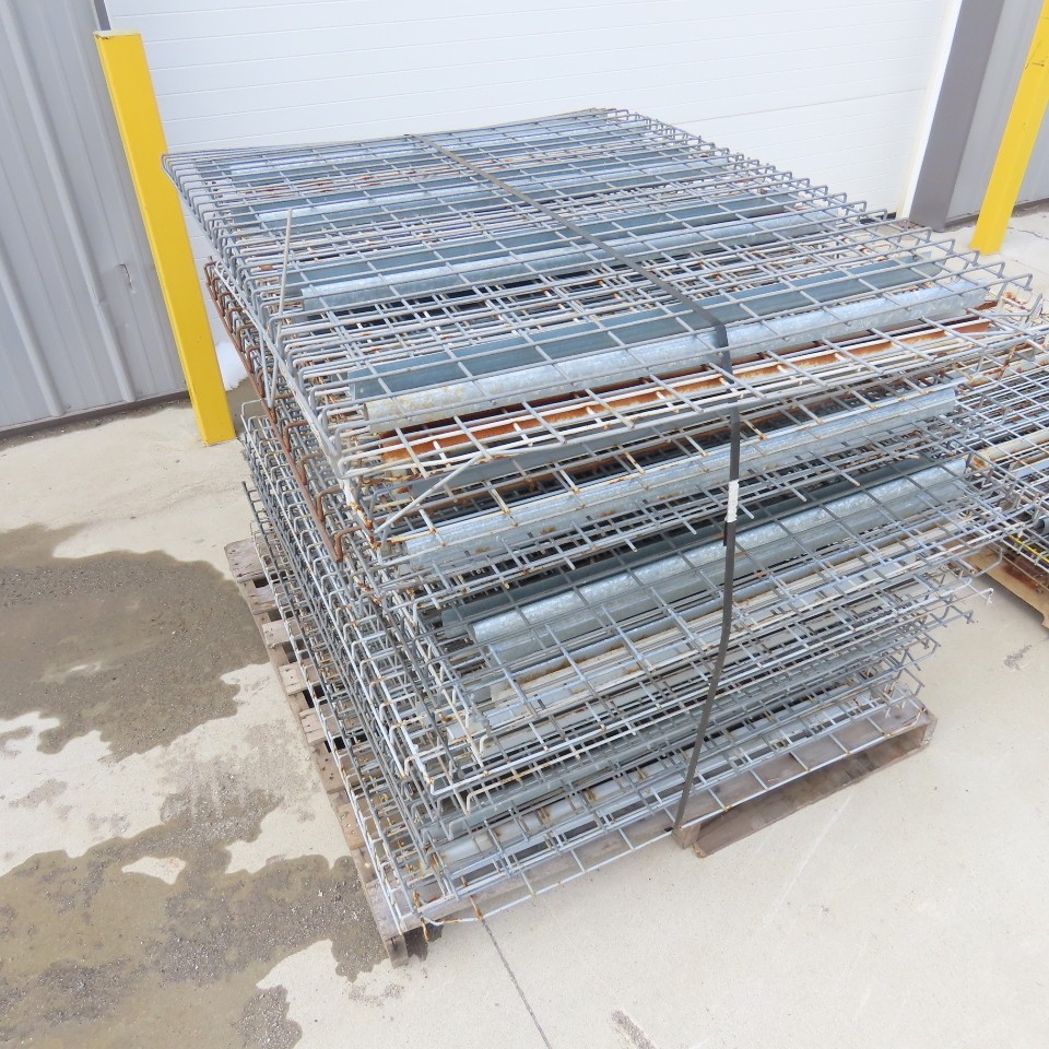 42″ Shaved Pin/Teardrop Warehouse Pallet Racking Beam Upright Decking 12-Section
