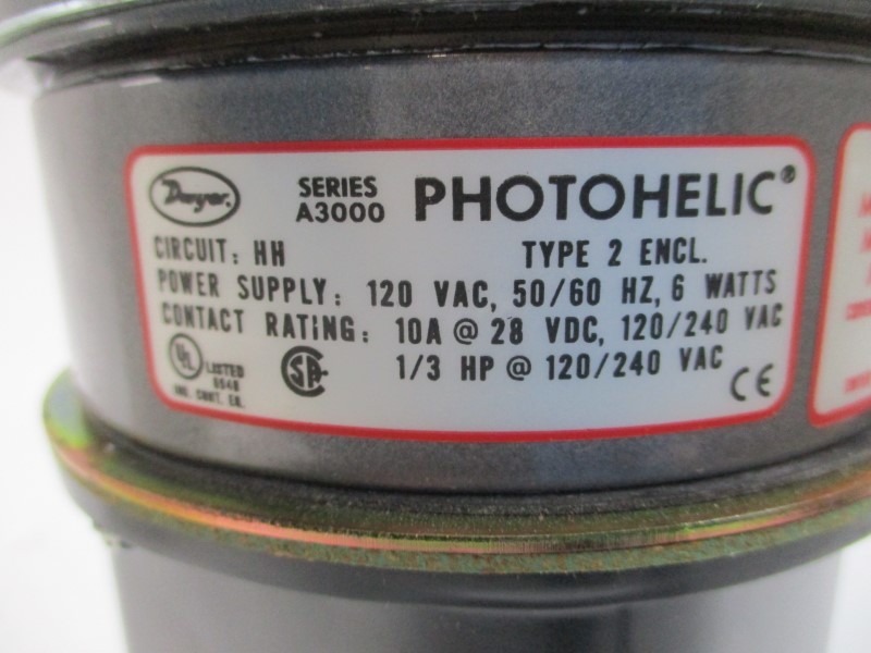 DWYER A3003C 120/240VAC 10A 25PSI 0-3″H2O NSMP