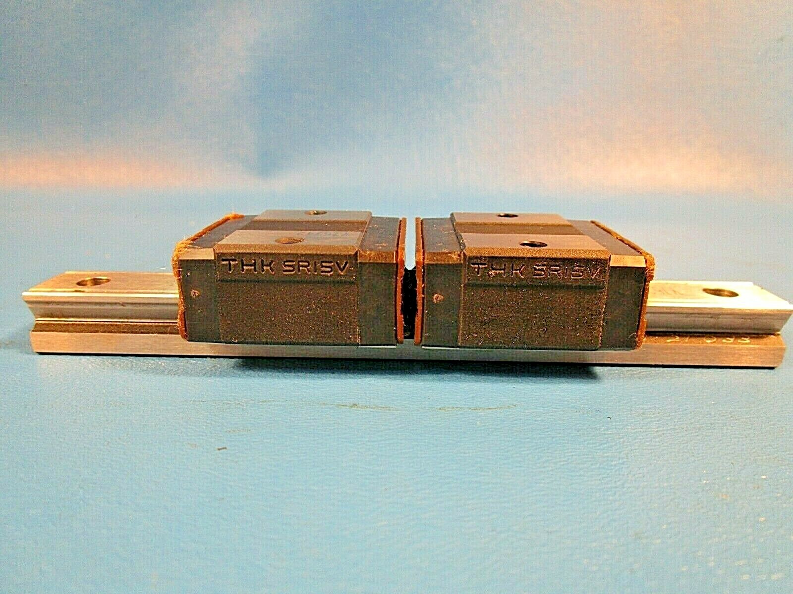 THK, SR15V2UUC1 + 140LSP, Two SR15V Linear Guide Blocks on a 140mm Rail