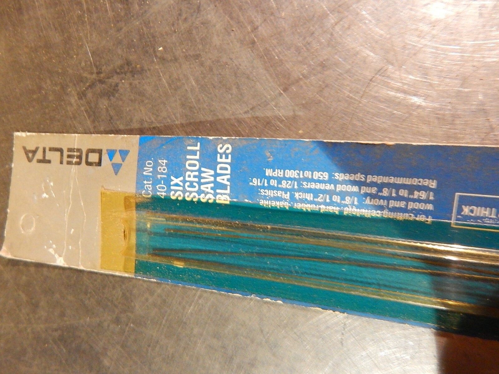 NEW Delta 40-184 Six Scroll Saw Blades 5″ L 20 TPI .029W .012T *FREE SHIPPING*