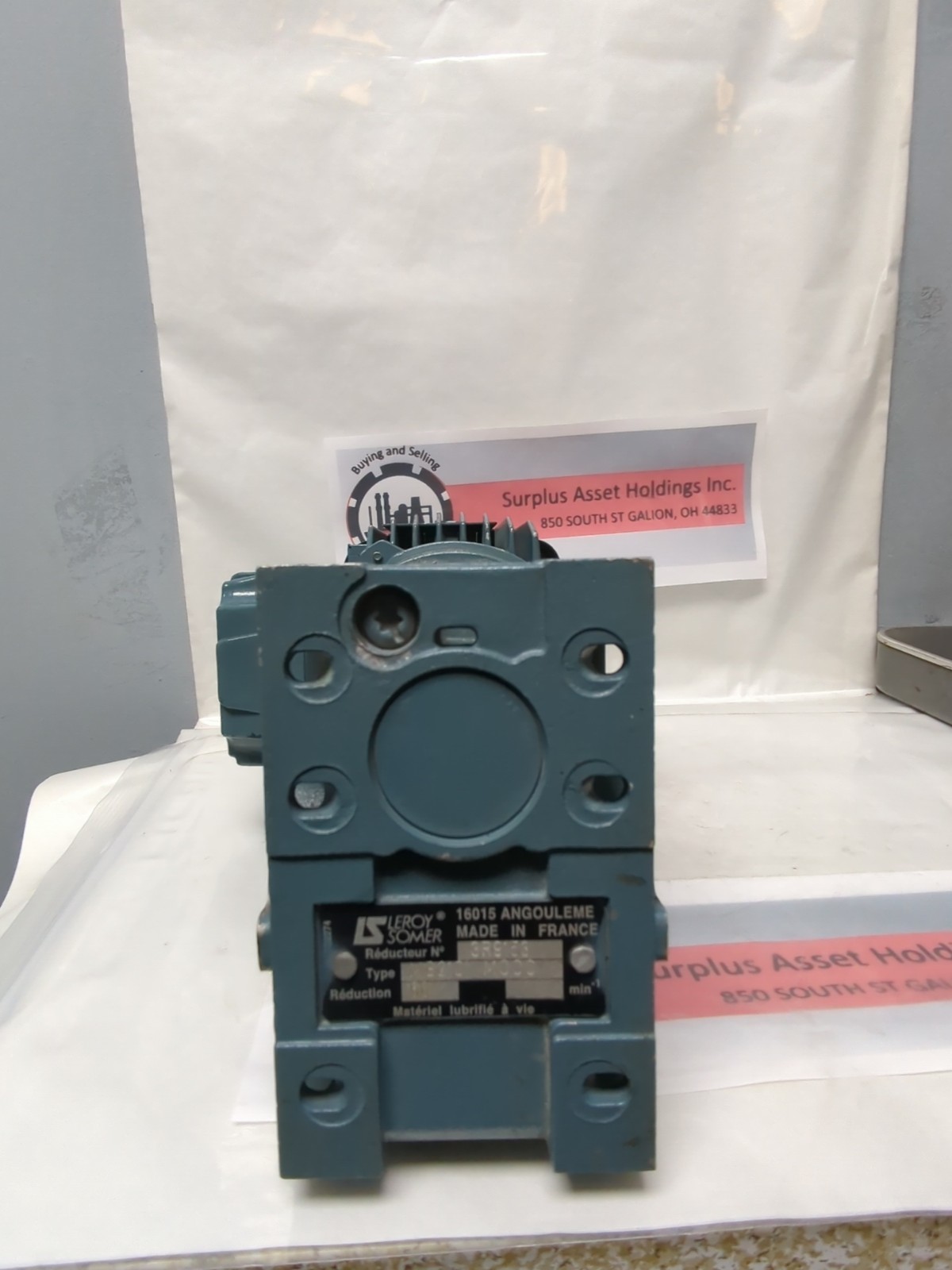 LEROY SOMER,3LS63-3R9153,MOTOR & GEAR REDUCER PRE-OWNED