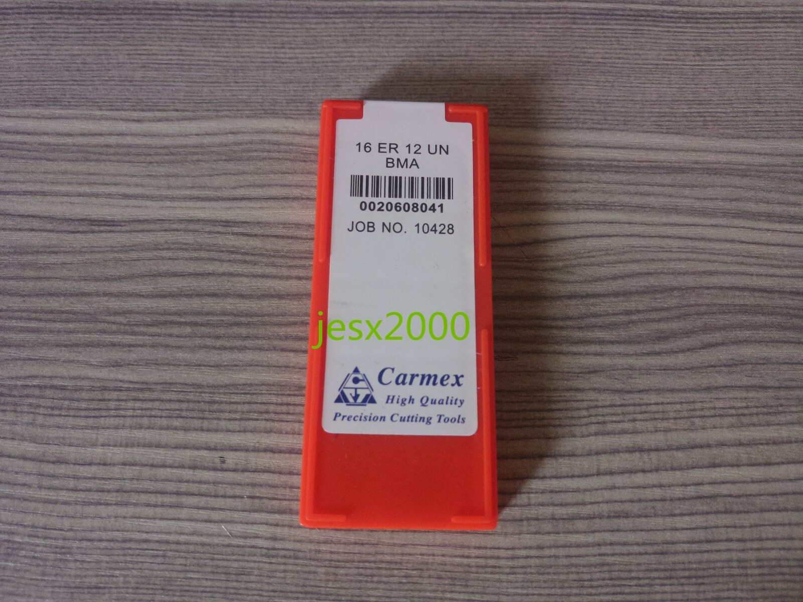10PCS/Box Carmex threaded insert 16ER 12UN BMA