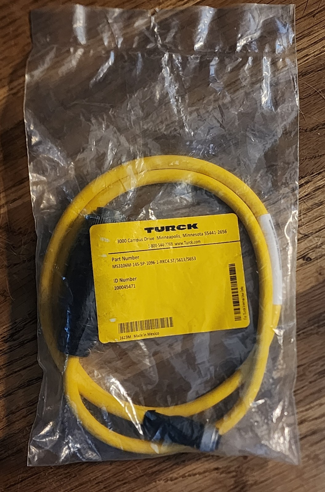 Turck MS3106M-14S-5P-1096-1-RKC4.5T/S613/S653 QD Cable/Cordset
