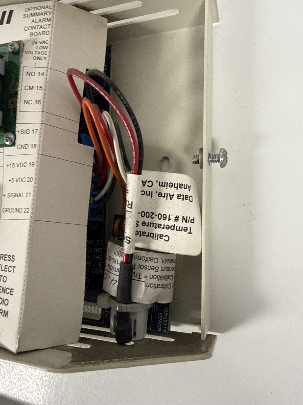 Data Aire Inc. MINI DAP II Alarm Processor Control Interface DAPG-0534-P