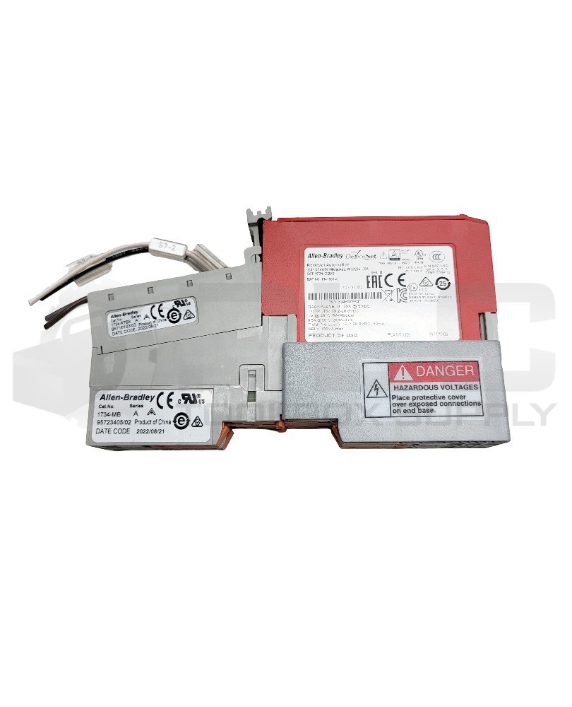 ALLEN BRADLEY 1734-OB8S /B TERMINAL BASE W/ 1734-MB /A W/ 1734-RTBS /A