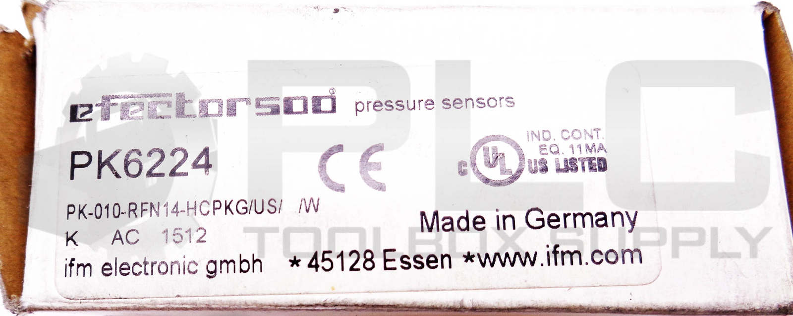 NEW IFM PK6224 PRESSURE SENSOR 25 BAR 9.6 32 VDV