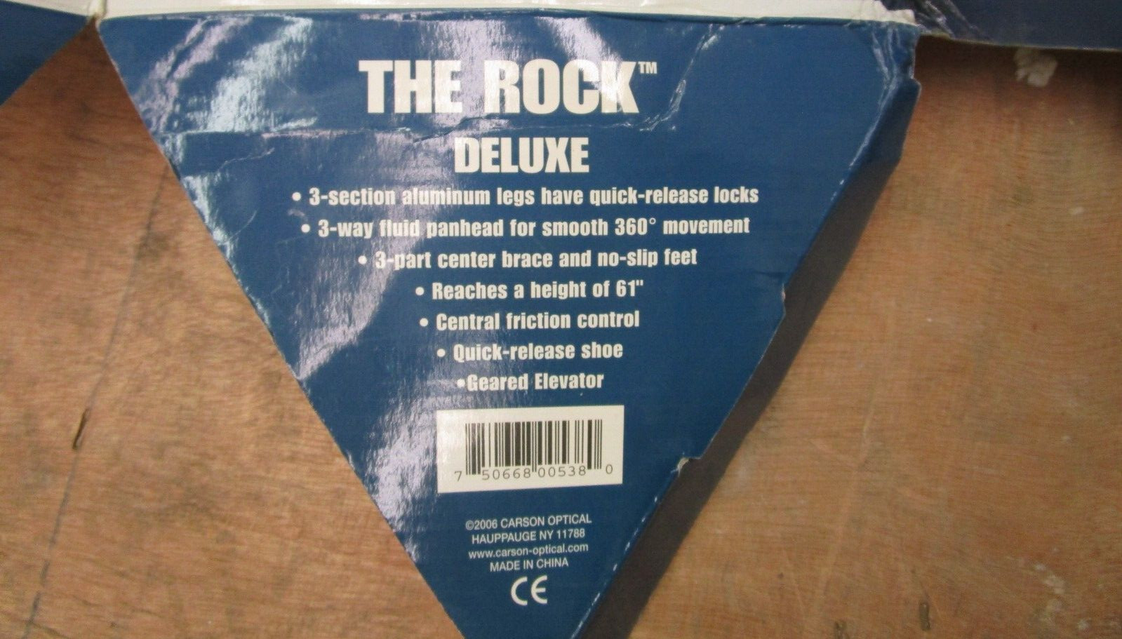 Carson Optical The Rock Deluxe 3-Way Panhead Aluminum Tripod Up to 61″ 1290OMF