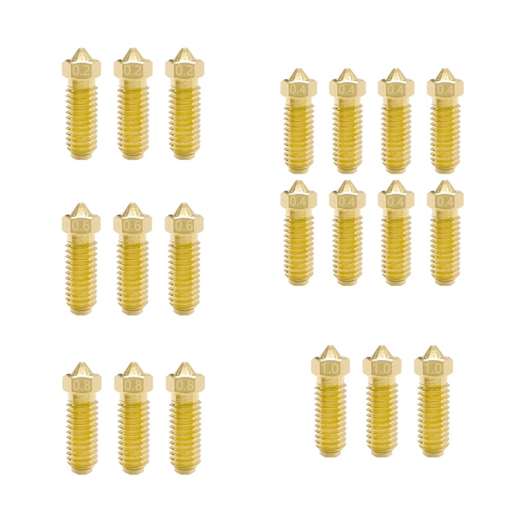 20 Pieces for Hotend 3D Printer Components 3 Nozzles Brass9519