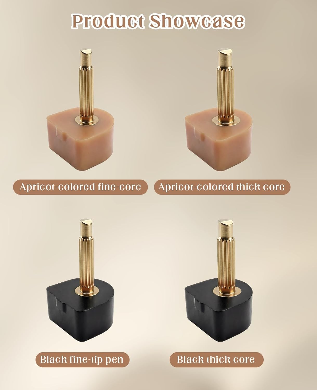 40 Pairs High Heel Tips Replacement, U Cap Style 5 Sizes (8/9/10/11/12mm), 2 Dia