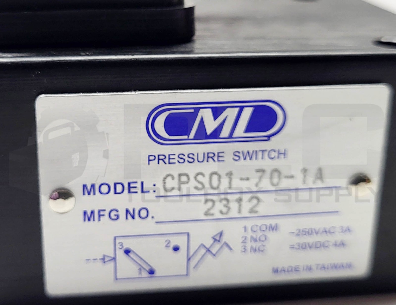 NEW CML CPS01-70-1A PRESSURE SWITCH HYDRAULIC 2312 250VAC 3A 30VDC 4A