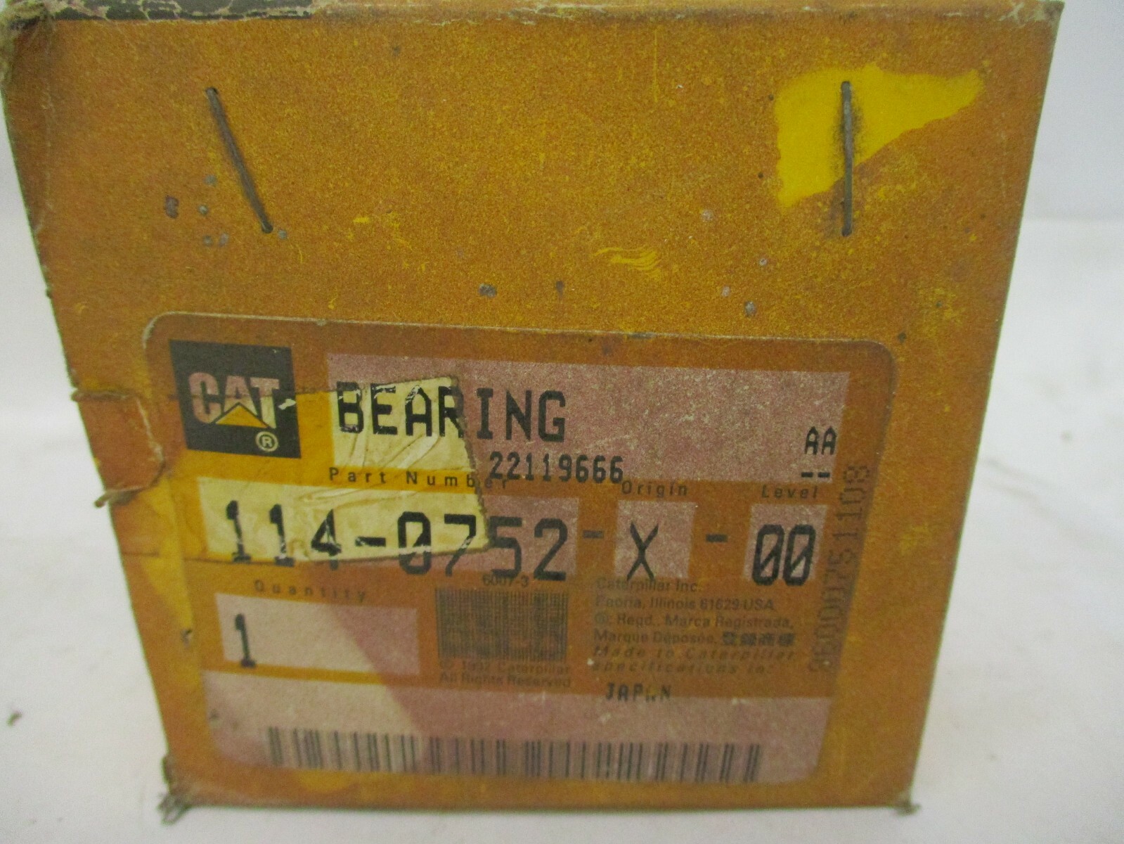New other CAT Bearing 114-0752-X-00 Caterpillar 125-1840 V6F A3005NADC