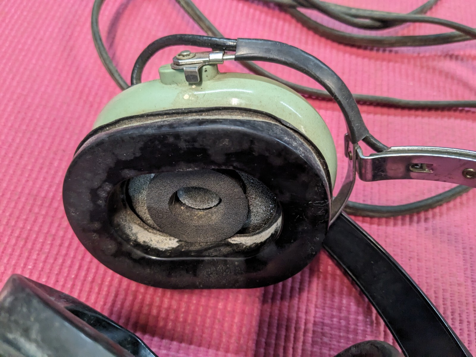 Lot of 2 David Clark Aviation Headsets H5030 & H5040 **UNTESTED, FOR PARTS**