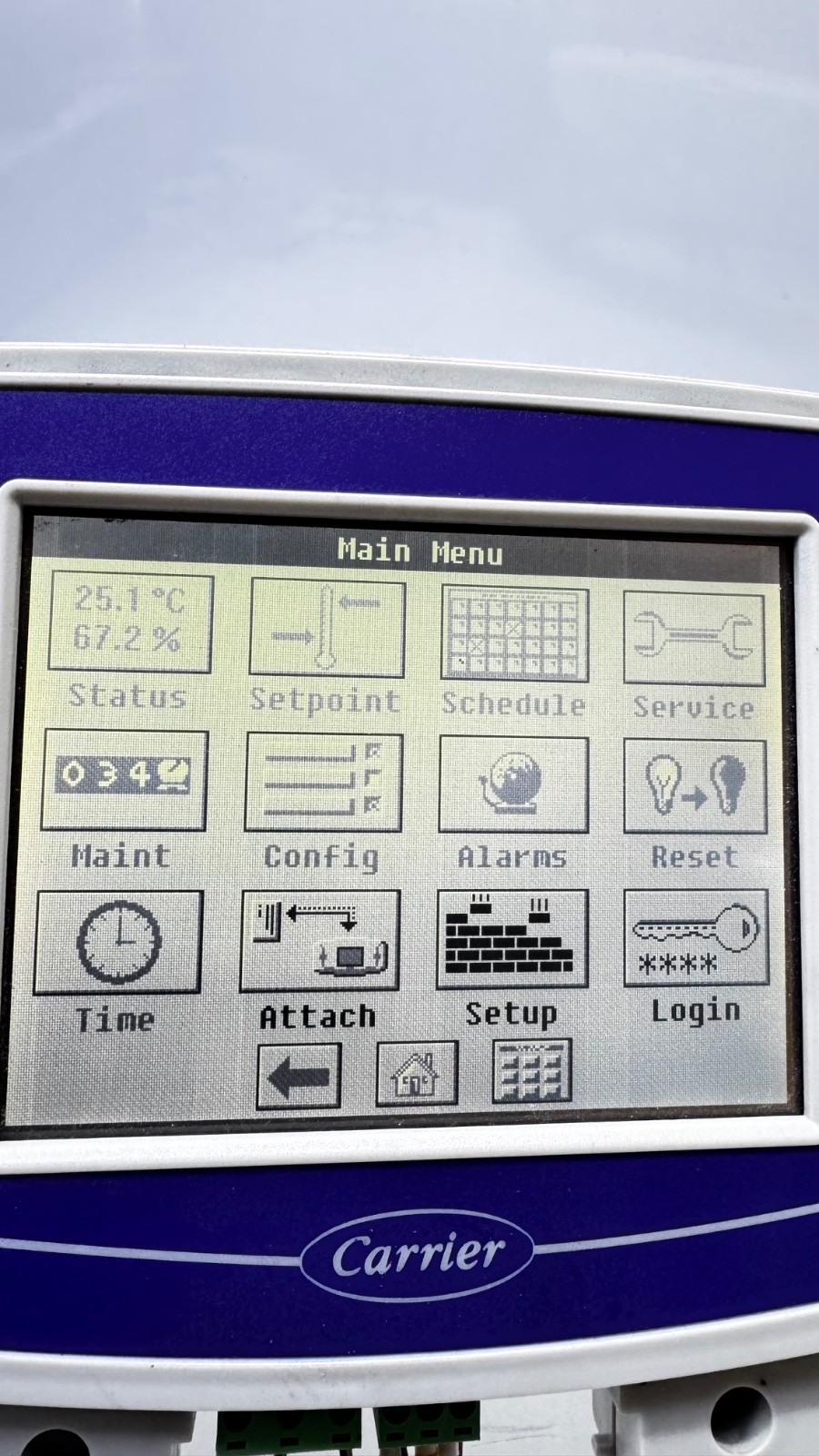 Carrier 33CNTPILOT-01-R Touch Screen Display Operator