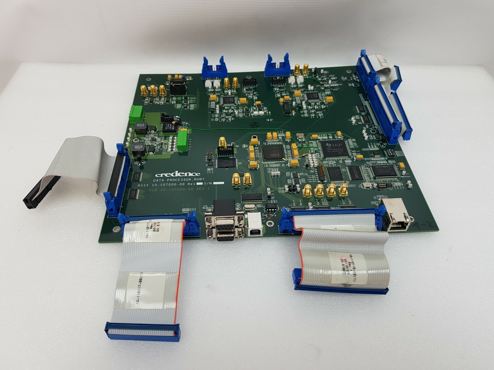 CREDENCE DATA PROCESSOR, RUBY ASSY PCB 10-107000-00, PCB 20-107000-00 REV 1