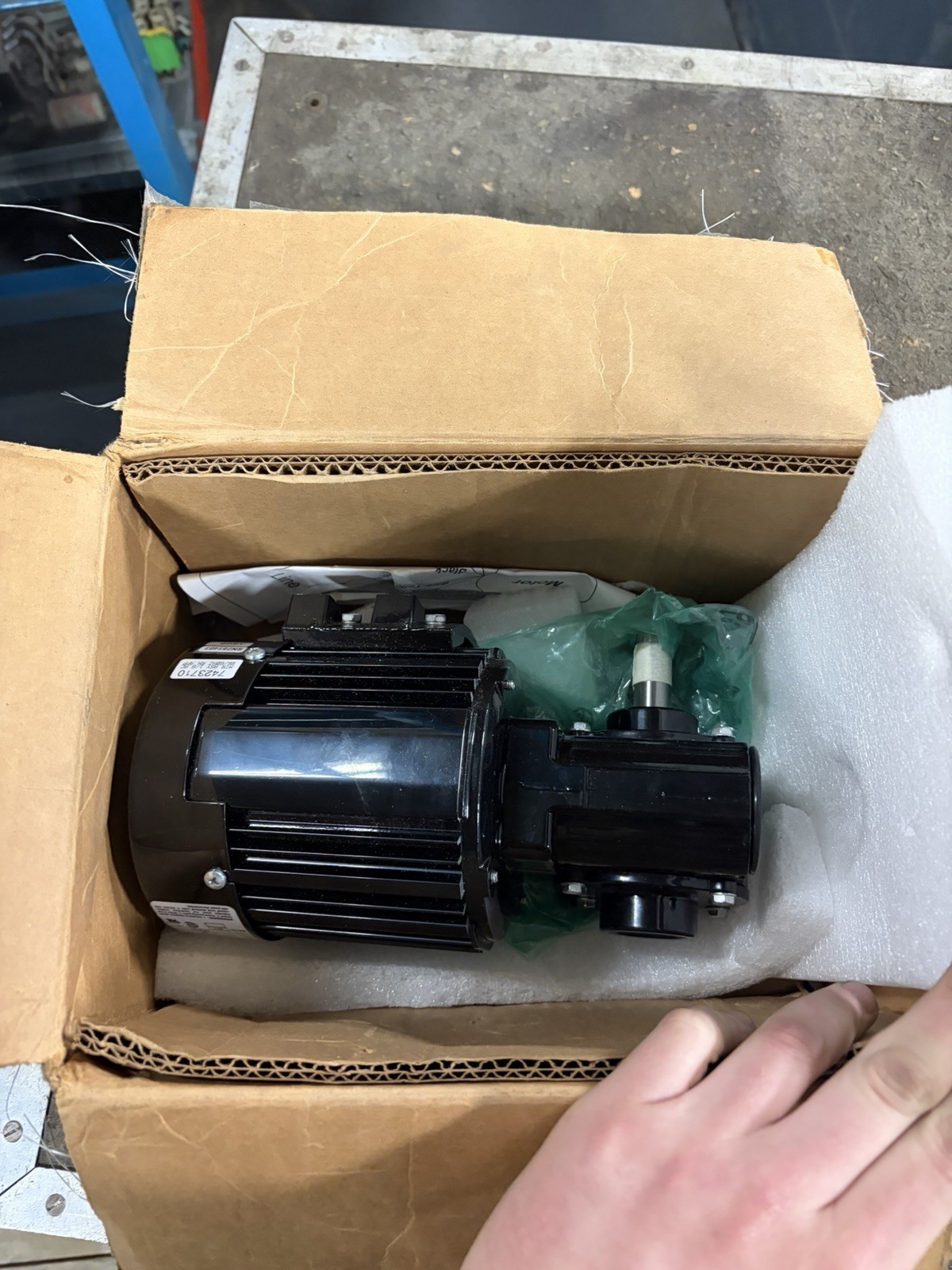 NEW BODINE 1/8HP 1PH 155V 3A 20:1 85RPM 60HZ GEARMOTOR 42R4BFSI-5L