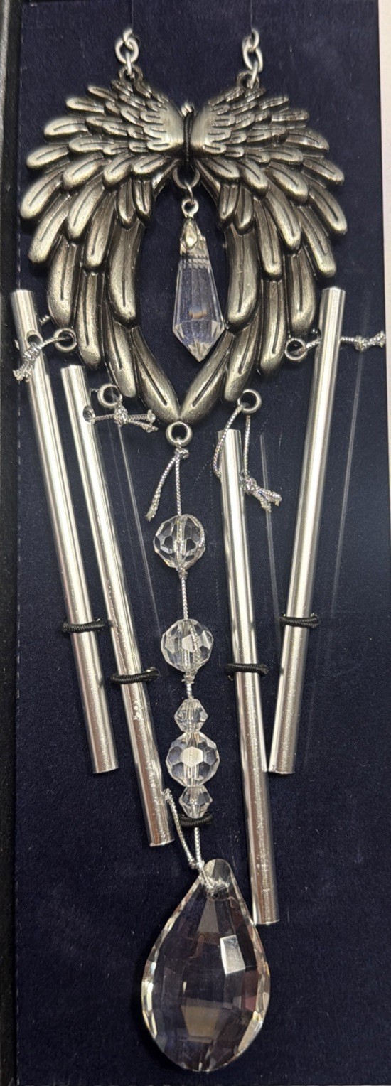 Carson Wind Chime-Gift Boxed-Angel Wings Memories (10.75″) Gift Idea