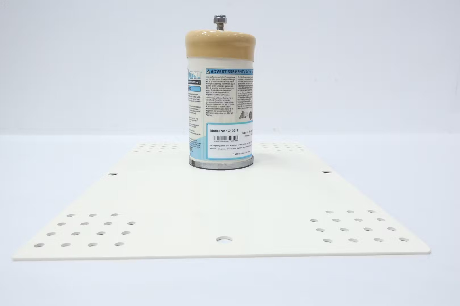 Miller X10011 Fusion Metal Sheathing Lg Base Roof Anchor Post