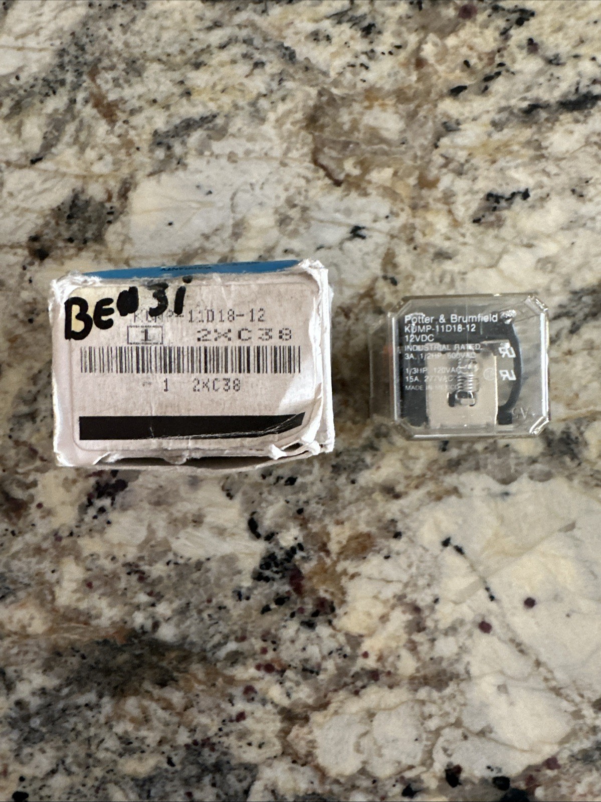 Potter & Brumfield KUMP-11D18-12V DC Relay KUMP-11D18-12VDC NEW + FAST SHIPPING