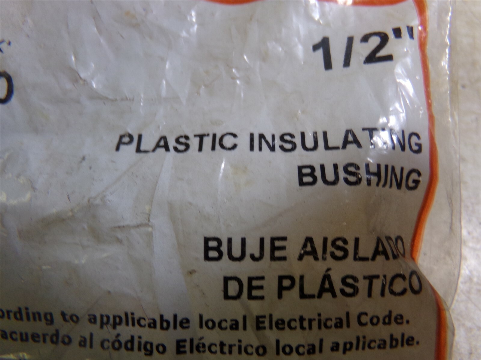 NEW Halex 27520 1/2″ Plastic Insulating Rigid Bushing 4-Pack *FREE SHIPPING*