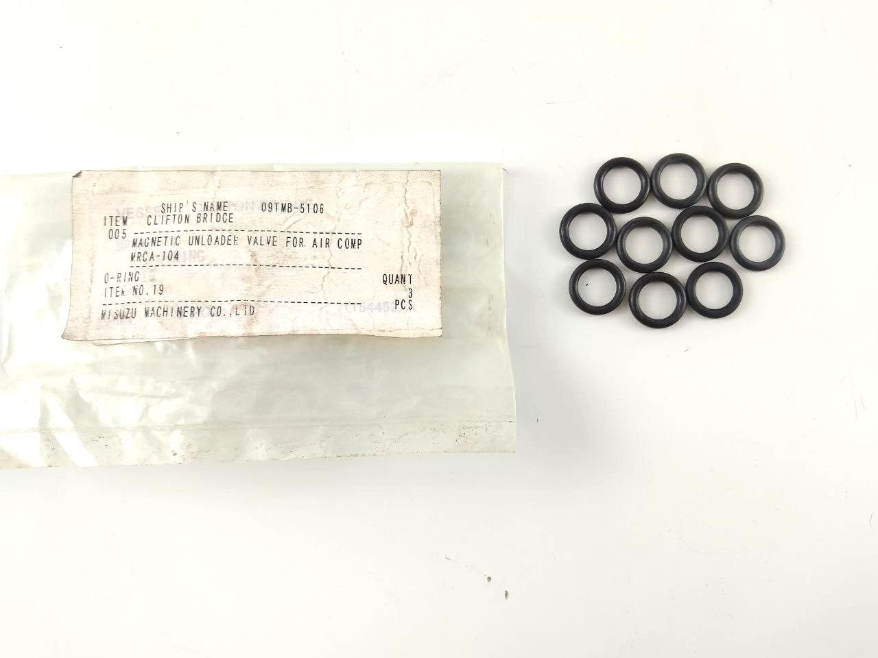 O-Ring P/N 21 For Tanabe HC-264A / MRCA-104 Compressor Parts (PACK OF 9)