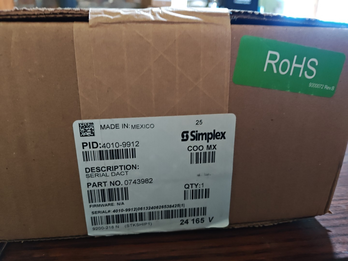 4010-9912 SIMPLEX