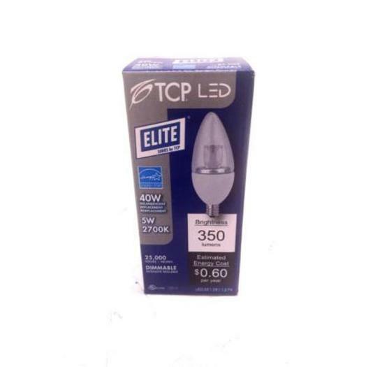TCP, Elite LED, LED5E12B1127K, 5W, 2700K, lot of 6