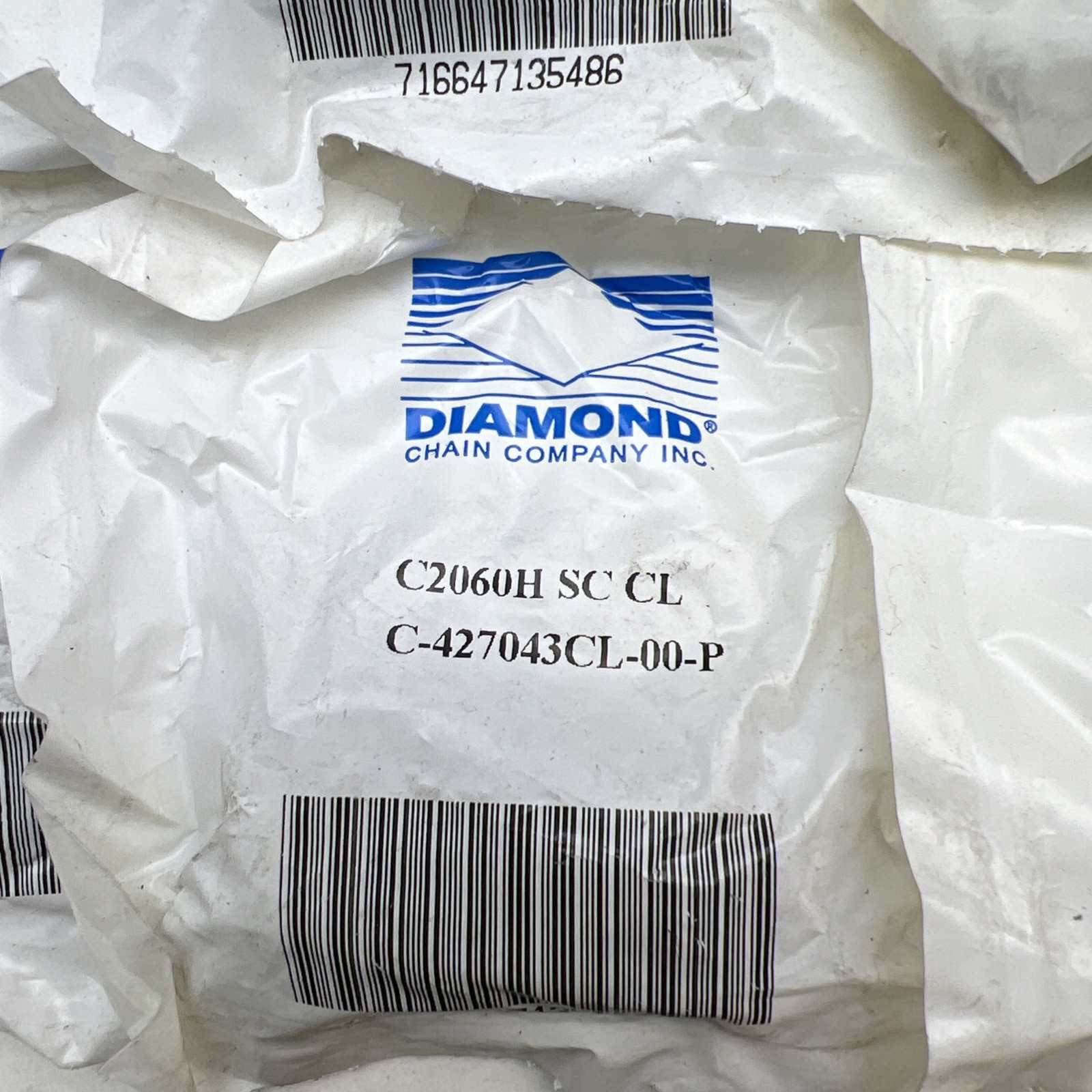 LOT OF 8 NEW SEALED DIAMOND CHAIN C2060H SC CL CONNECTING LINK C-427043CL-00-P