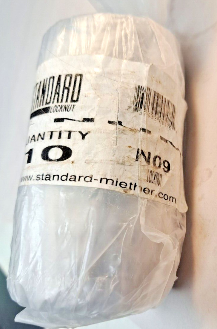 STANDARD LOCKNUT N09 Locknuts Qty 10