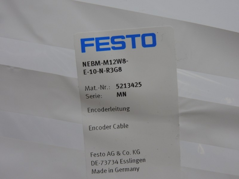 FESTO NEBM-M12W8-E-10-N-R3G8 5213425 24VDC NSMP