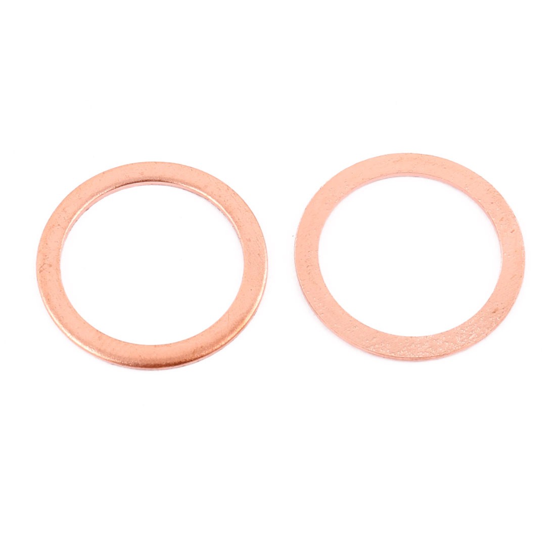 10Pc 26mm x 20mm x 1mm Flat Ring Copper Crush Washer Sealing Gasket Fastener