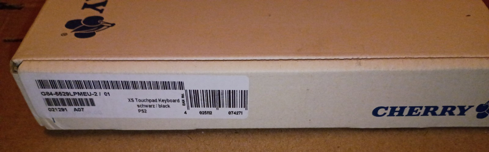 CHERRY G84-5529LPMEU-2 XS TOUCHPAD KEYBOARD -PS/2 – NEW – G84-5500