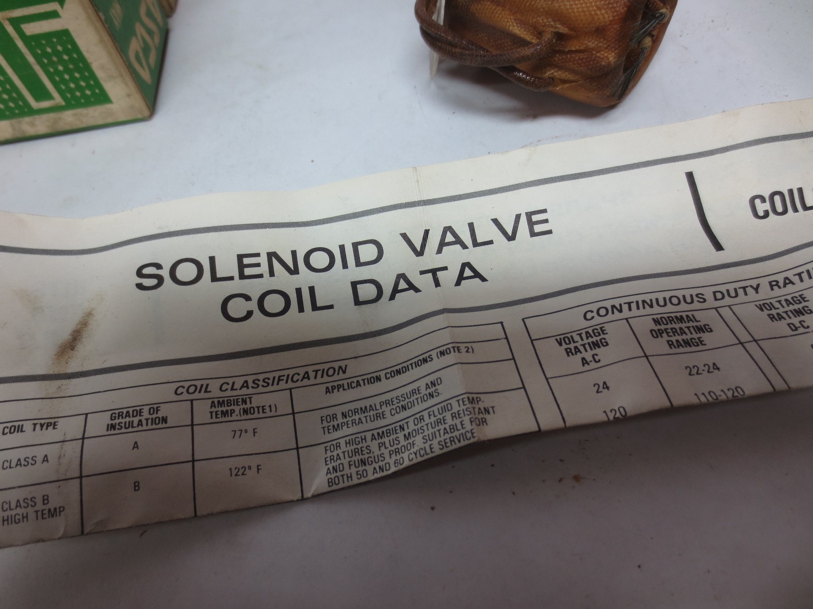 ASCO 27-471-1 SOLENOID VALVE COIL 110-115V / 50-60Hz – NEW SURPLUS