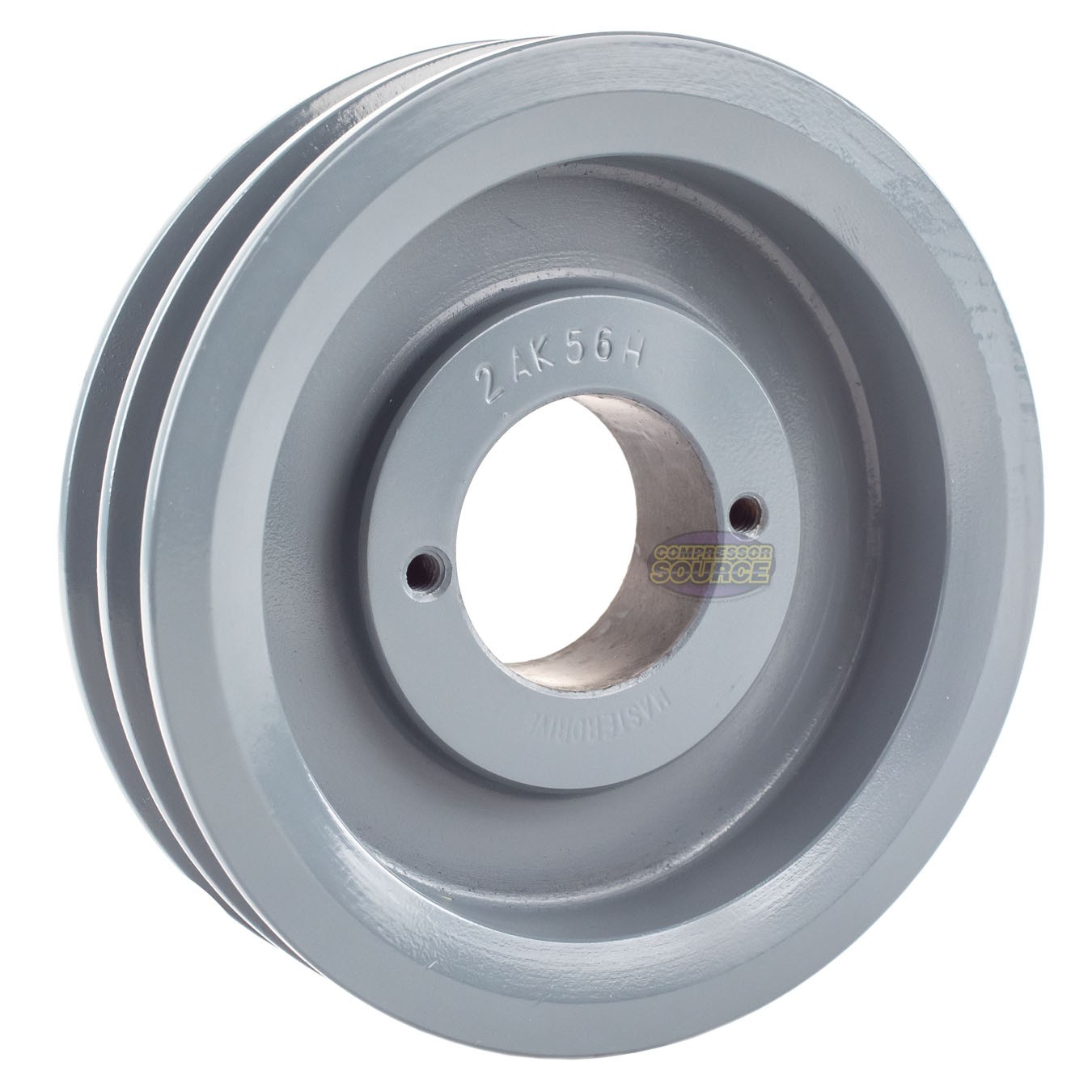Cast Iron 5.5″ Dual Groove Pulley Belt A Section 4L with 5/8″ Sheave Bushing