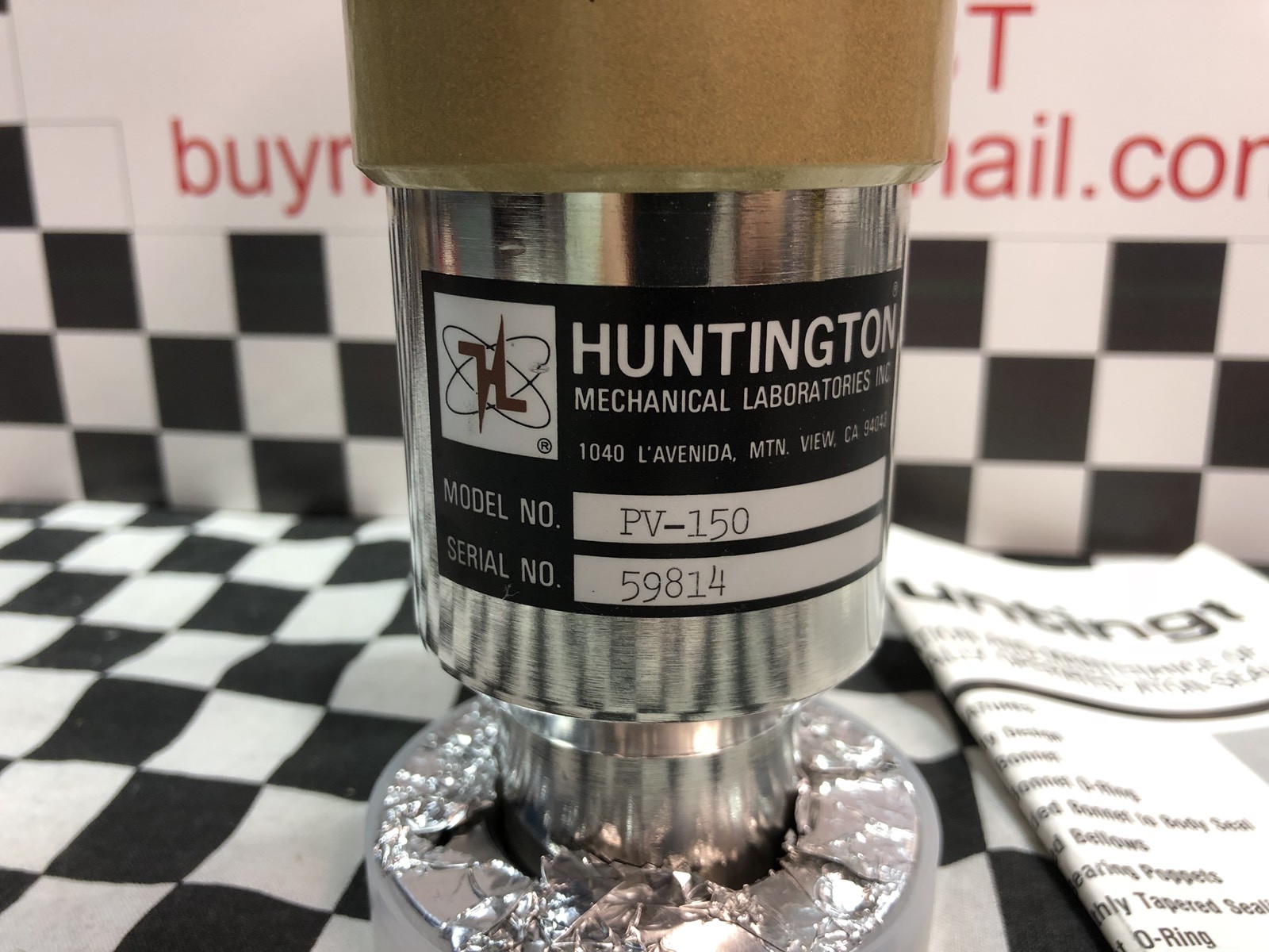 HUNTINGTON RIGHT ANGLE VALVE 2-3/4” CF, PV-150, SHIPSAMEDAY #BOX 2 “A6”