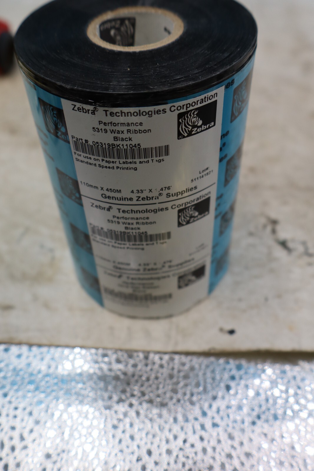 Zebra 5319 Wax Ribbon Thermal Printer 05319BK11045 4.33 x 1476