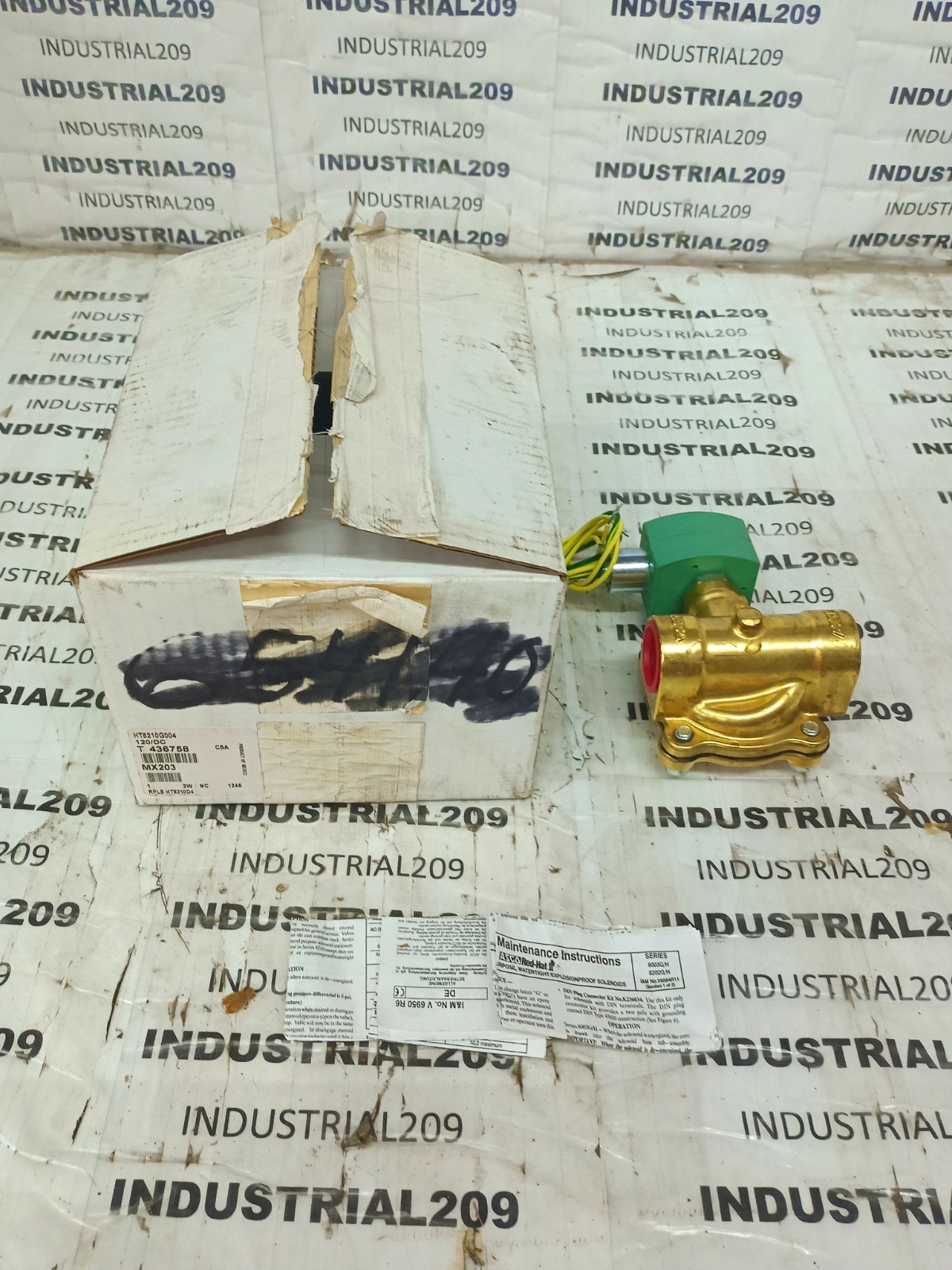 1” ASCO HT8210G004 SOLENOID SHUTOFF VALVE