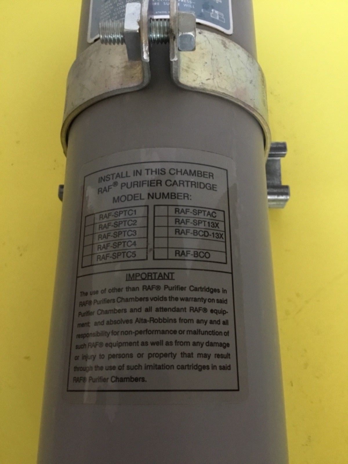 ALTA Robbins RAF 35B Purifier Chamber